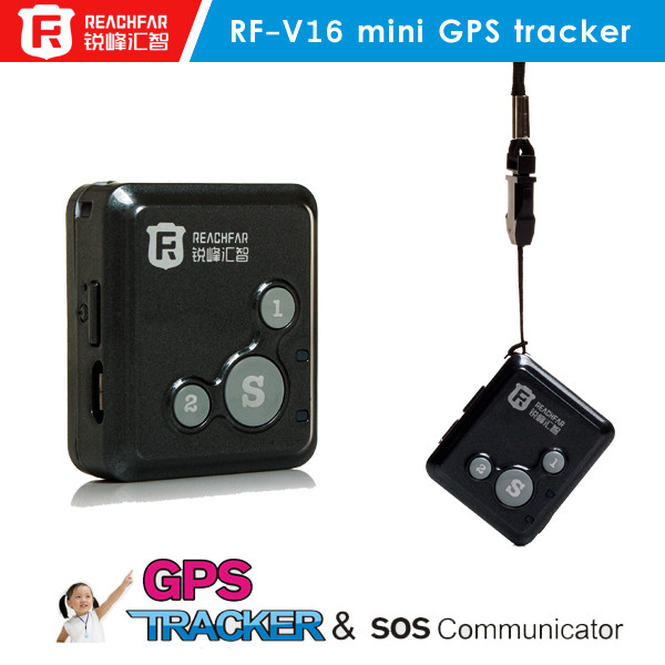 Quality Reachfar rf-v16 mini hidden personal for kidnapping kids/old people with sos panic button wholesale