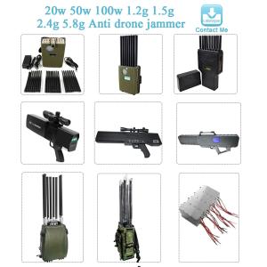 50W 5.2G Detector System RF UAV Signal Jammer for Anti-Drone Interference