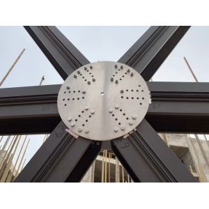 Aluminum Alloy Dome Roof Building with FRP Fiber Sheet glass skylight cover