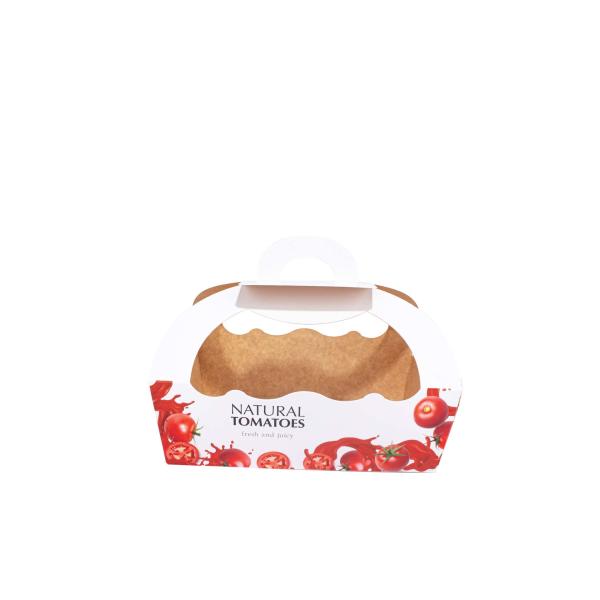 Quality Grapes Tomatoes Fruit And Vegetable Packaging Boxes With Handle FSC Certified wholesale