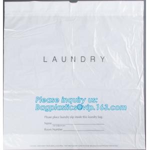 Biodegradable Eco-friendly cotton drawstring poly packaged bag for laundry used