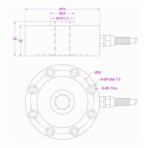 Compression force meter 10kN 5kN 3kN 2kN 1kN 500N compression force measurement