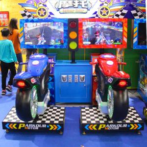 Coin Operated Racing Arcade Machine For Indoor Sport Amusement Parkour Motor