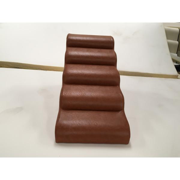 OEM ODM Leather Cloth Surface Wooden Dog Steps For High Bed 3-5 Layers Fold Up