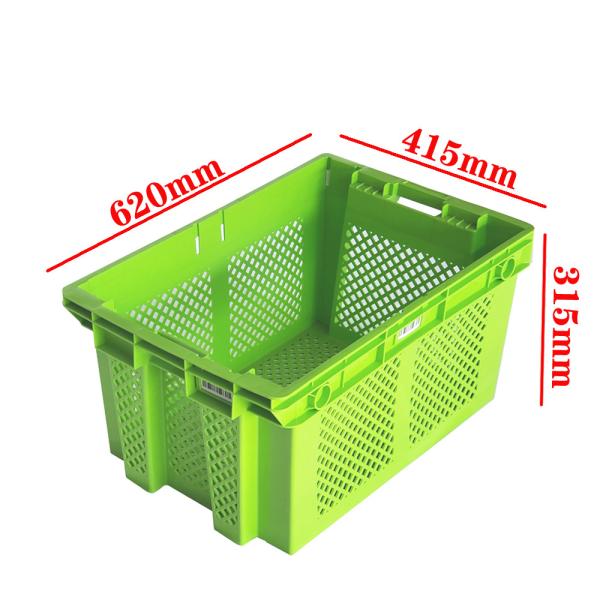 Quality Handle PP Plastic Turnover Box Nesting Stacking Storage Nesting Crates Plastic Bin wholesale