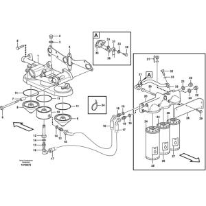 Excavator Parts Oil Filter VOE 21707132 VOE21707132 For EC330C EC360C