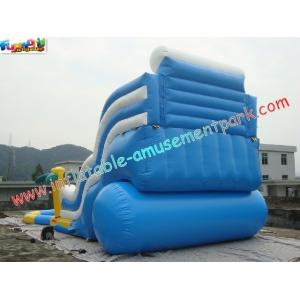 Waterproof Outdoor Inflatable Water Slides , Commercial Water Pool Slide
