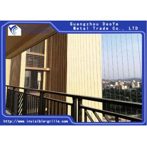 Cheap Anti Rust White Aluminum 1.6mm Balcony Invisible Grille for sale