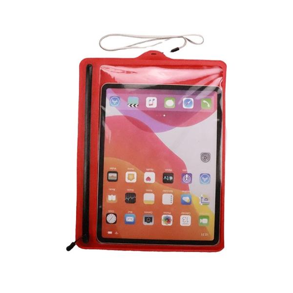 Quality Red 33.5*26cm Waterproof Smartphone Pouch Sealed Transparent PU wholesale