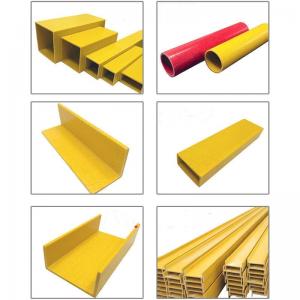 China Customized Width FRP Pultruded Sections Heat Resistance Weather Proof on sale