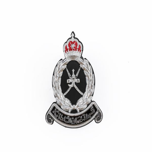 Quality Black Design Custom Senior Military Officer Commemorative Badge wholesale