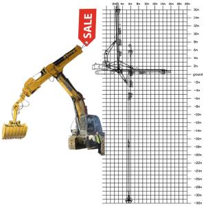Excavator With Telescopic Boom BS900E Better Welding Dig House Foundation
