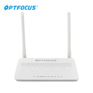 new design 300mbps wifi 4ports CATV lan tel GE pon ONU with fxs wifi