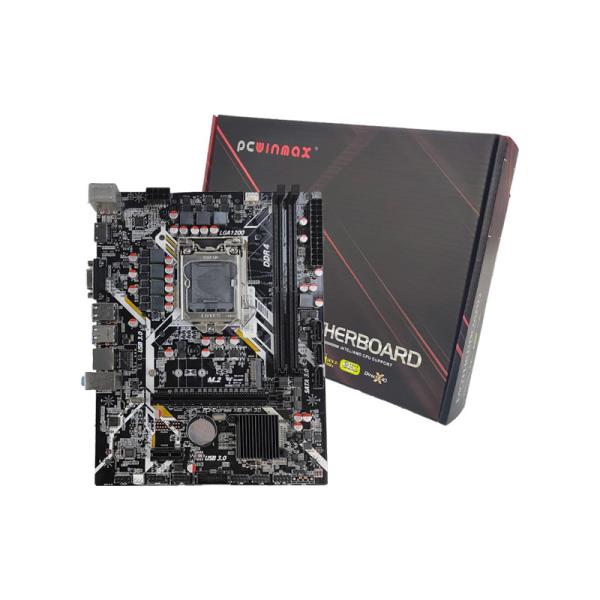 PCWINMAX H410 Desktop Mainboard LGA 1200 DDR4 Dual Memory Channel 64GB Capacity