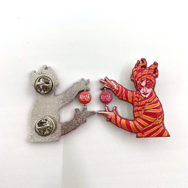 Quality Customizable Design UV Printing Spinning Pin Badge with Polished Finish Expert Craftsmanship and 2D/3D Artwork wholesale