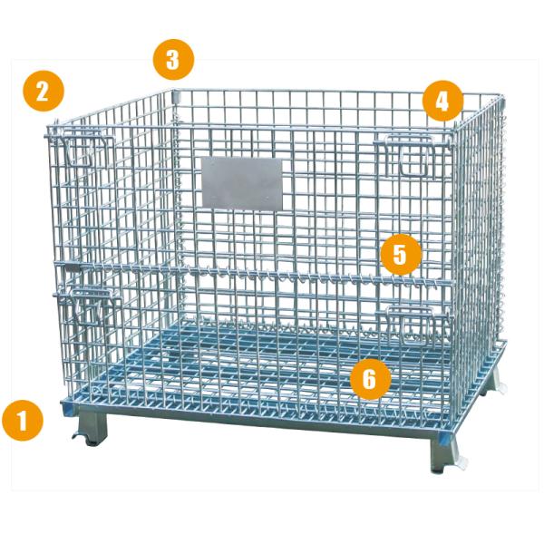 Galvanized Storage Cage Wire Mesh Container