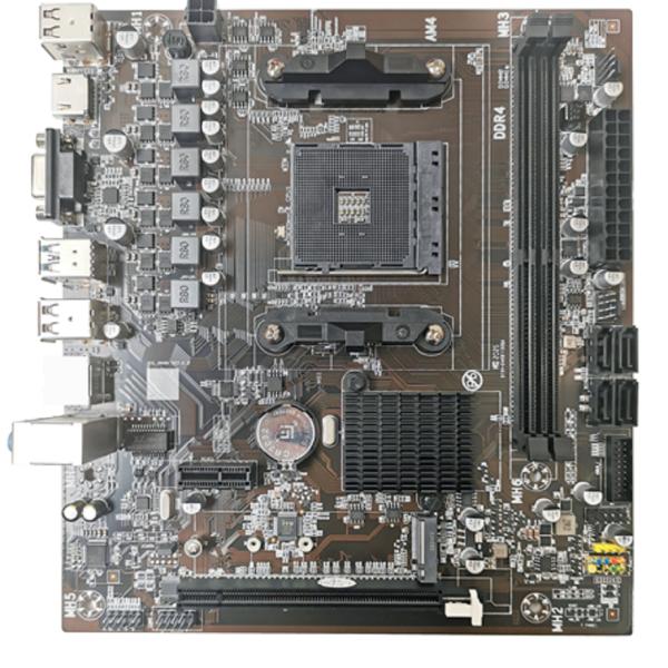 M-ATX AM4 Motherboard For Ryzen3/5 CPUs Dual DDR4 Slots 4*SATA3.0 Ports VGA+HDMI