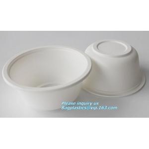 500ml sugarcane bagasse compostable disposable bowl bagasse pulp paper bowl