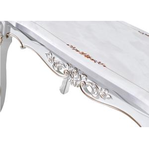European Retro Paint Rectangular Marble Dining Table