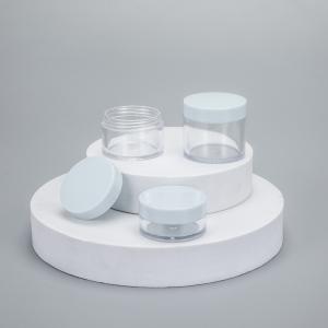 Customized Logo Plastic Cosmetic Jar with Smooth Surface and Customized Printing