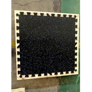 Fire Resistance Gym Rubber Floor Tiles 100cmx100cmx20mm Made with Recycled Tyre
