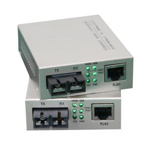 Single Mode Fiber Optic Media Converter Gigabit To Rj45 1550nm 10Base-T /