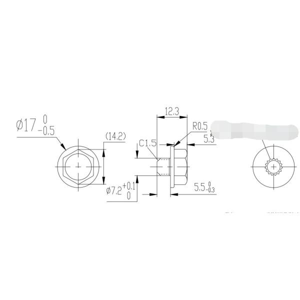 D74 Wheel Trim Nails Anodized CD Pattern Decorative Studs Aluminum Rivets