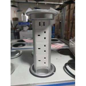 Table Mounted Motorized Pop Up Socket With USB Type C For Conference