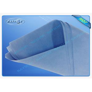 Blue SMS Non Woven Medical Fabric For Surgical Gowns / Operating Towel