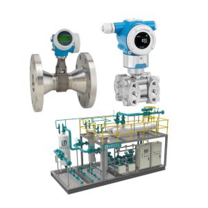Pressure/flow control unit with Endress+Hauser Proline Prowirl R 200 flowmeter