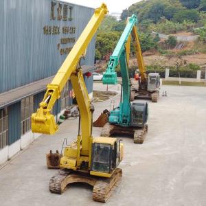 Q345B Two Inner Excavator Telescopic Boom Dipper Arm Blue