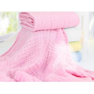 Breathable Six Layer Grade A Crinkle Cotton Gauze Fabric For Sleeping Bag