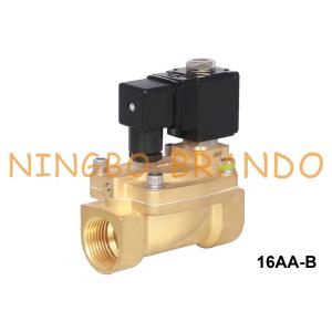 24V 220V PTFE Diaphragm Brass Solenoid Valve 3/8'' 1/2'' 3/4'' 1''