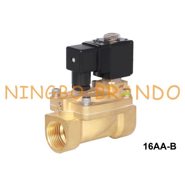 Quality 24V 220V PTFE Diaphragm Brass Solenoid Valve 3/8'' 1/2'' 3/4'' 1'' wholesale