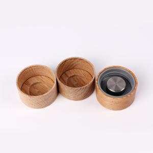 48mm X 26mm Sealing Bamboo Lid Cap Bamboo Lids For Glass Cups  Vacuum Cup