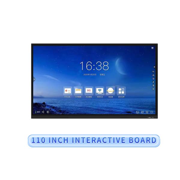 Quality 110-Inch Oversized Screen 4K UHD Android System Wireless Casting Interactive Smart Board for Office & Teaching Whiteboard for Conferences wholesale