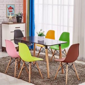 Modern Art Design Dining room Furniture Simple Metal Dining Table Set Chair and