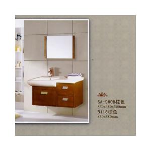 Cheap Design Solid Wooden Bathroom Vanity Cabinet for sale
