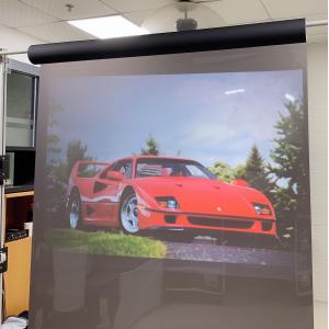 Self-adhesive Rear Projection Transparent hologram touch screen film for Window