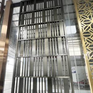 SS 201 304 316 Stainless Steel Screen Partition Custom Design For Bedroom Study