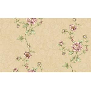 Washable Bedroom Damask Feature Wallpaper Colorfast For TV Background