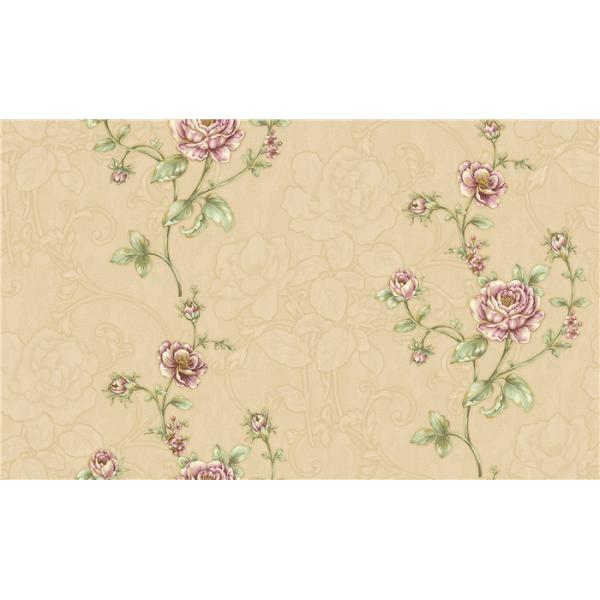 Quality Washable Bedroom Damask Feature Wallpaper Colorfast For TV Background wholesale