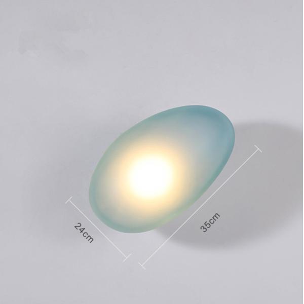 Nordic LED Wall Lamps Living Room Designer Lamp Modern Glass Pebble Wall Light (WH-OR-22)
