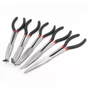 Long Reach Long Nose Pliers Needle Cutting Extra Beveled Teeth Clip