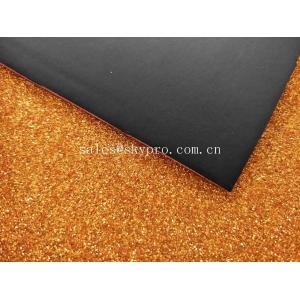 Cheap Glitter Colored Foam Sheets Black PU Embossed For Die Cut Making , Logo OEM for sale