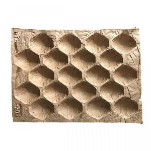 China Biodegradable Kraft Pulp Paper Alveoles  Inserts for Round Fruit & Vegetable Trays Eco-friendly Alveoles Paper Fruit Tray on sale