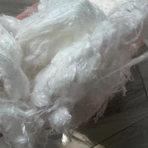 100% Viscose Cellulose Fiber Staple White Color Highly Absorbent