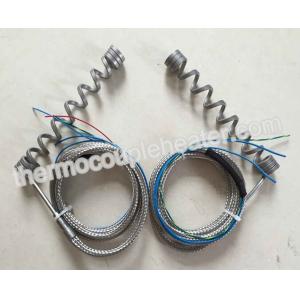 Hot Runner Coil Heater with Brass Nozzle in metal mesh lead wire For Plastic