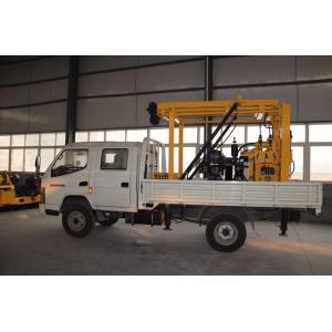 China mini truck STEEL TRACK CRAWLER WATER WELL DRILLING  machine portable truck mounted water well drilling rig on sale