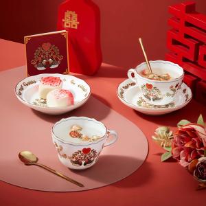 Ready To Ship In Stock 2Pieces Ceramic Cup And Saucer Set Dinnerware Ceramic